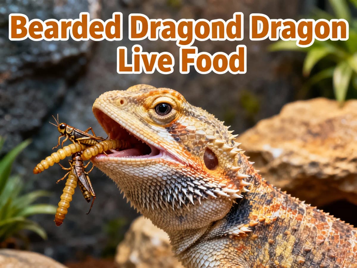 bearded dragon live food